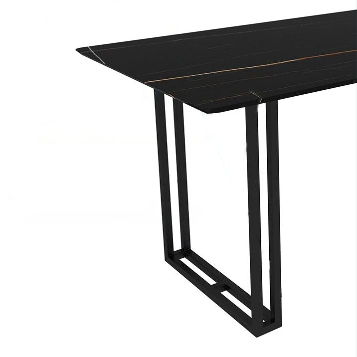 Modern 1/5/7 Pieces Dining Set Sintered Stone Dining Table with Leather Chairs Clearhalo 'Dining Room Sets' 'Dining Tables & Seating' 'dining_room_set' 'furn' 'furn_dining_room_set' 'Furniture' 'furniture_dining_room_set' 'Kitchen & Dining Furniture' 1200x1200_9a2fa1f1-bcda-4e12-8e55-a5442036d6cc