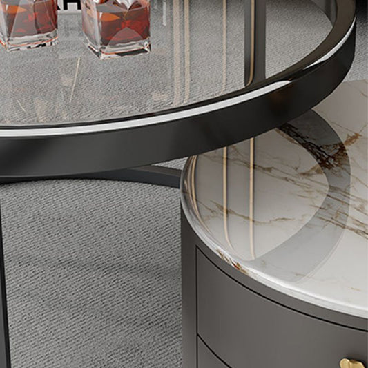 Tavolino moderno di cocktail di caffè set da tavolino con cassetto