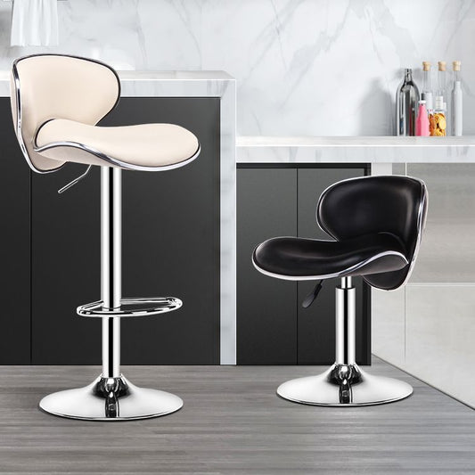 Swivel Modern PU Leather Bar Stools Adjustable Height Backrest Counter Chair Clearhalo 'Bar Furniture' 'Bar Stools' 'bar_stools' 'furn' 'furn_bar_stools' 'furniture_bar_stools' 'Kitchen & Dining Furniture' 'kitchen&dining_furn' 'kitchen' 'kitchen_furn' Furniture' 1200x1200_9a348bf9-d4c7-4c07-90d2-ee2c9bcda57b