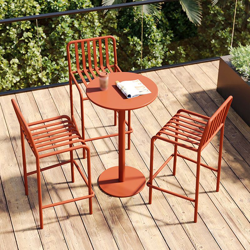 Modern Armless Backrest Counter Stool Iron Cafe Bar Stool with Seat and Pedal Clearhalo 'Bar Furniture' 'Bar Stools' 'bar_stools' 'furn' 'furn_bar_stools' 'Furniture' 'furniture_bar_stools' 'Kitchen & Dining Furniture' 1200x1200_9a352c53-8b6b-415b-b6cd-e38396788034