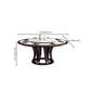Pedestal Dining Table Convertible Dining Table for Dining Room Clearhalo 'Dining Tables & Seating' 'Dining Tables' 'dining_table' 'furn' 'furn_dining_table' 'Furniture' 'Kitchen & Dining Furniture' 1200x1200_9a37c75c-1427-4ba4-9e88-aec290221576