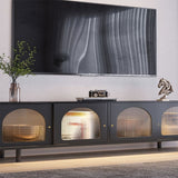 Industrial Metal TV Media Stand Polish Finish Media Console with Enclosed Storage Clearhalo 'furn' 'furn_tv_stands_entertainment_centers' 'Furniture' 'Living Room Furniture' 'TV Stands & Entertainment Centers' 'TV Stands & Media Storage Furniture' 'tv_stands_entertainment_centers' 1200x1200_9a395b2a-657b-4abf-bb0f-7940cea8f1b6