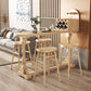 1/2/5 Pieces Irregular Shape Pub Table Set Modern Wooden Counter Table with Set Clearhalo 'Bar Furniture' 'furn' 'furn_home_bar_bar_sets' 'Furniture' 'Home Bars & Bar Sets' 'home_bar_bar_sets' 'Kitchen & Dining Furniture' 1200x1200_9a3a0677-a7e0-42ad-b913-4d2ef57588c8