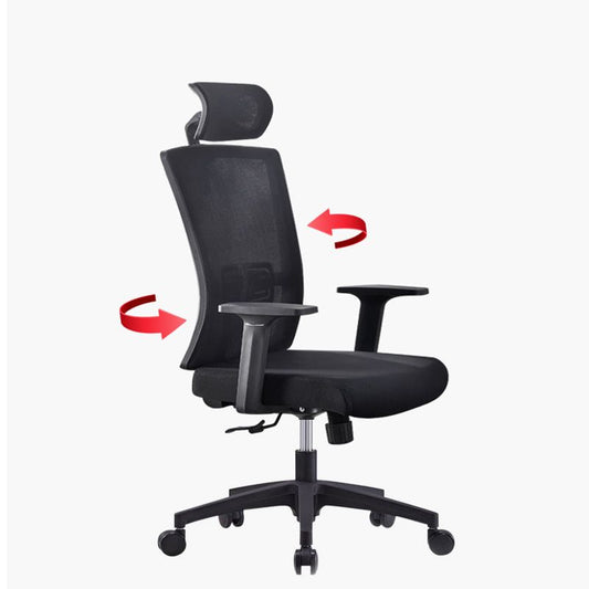 Contemporary Mesh Office Desk Chair High Back Black Office Chair with Arms Clearhalo 'furn' 'furn_office_chair' 'Furniture' 'Office Chairs' 'Office Furniture' 'office_chair' 1200x1200_9a3ab2e9-5423-46b6-ad36-c9936243a0d5