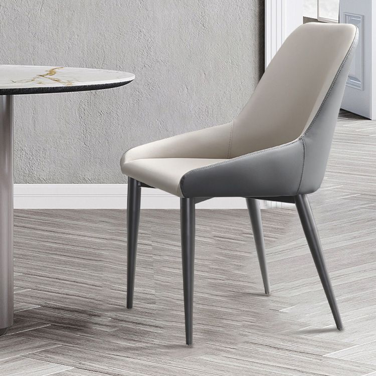 Contemporary Style Metal Dining Chair Dining Parsons Arm Side Chairs for Kitchen Clearhalo ' kitchen&dining_furn' 'Dining Chairs' 'Dining Tables & Seating' 'dining_chair' 'furn' 'furn_dining_chair' 'Furniture' 'furniture_dining_chair' 'Kitchen & Dining Furniture' 'kitchen' 1200x1200_9a3aebec-6674-4240-85b5-57892e37a866