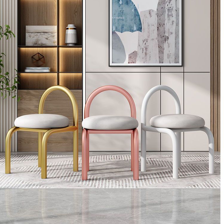 Nodic Style Linen Fabric Dining Chair Armless Open Back Chairs Clearhalo 'Dining Chairs' 'Dining Tables & Seating' 'dining_chair' 'furn' 'furn_dining_chair' 'Furniture' 'furniture_dining_chair' 'Kitchen & Dining Furniture' 1200x1200_9a3bdd52-f5db-4c21-ad60-aeecc49e3ce6