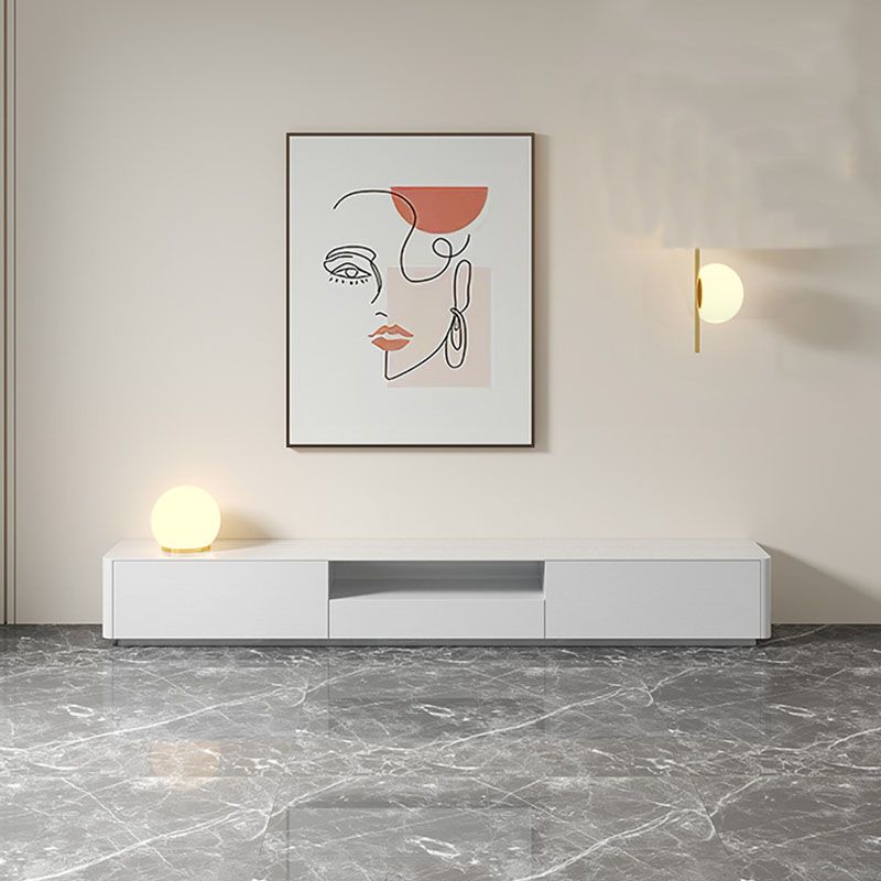Contemporary TV Console White Wooden TV Media Stand for Living Room Clearhalo 'furn' 'furn_tv_stands_entertainment_centers' 'Furniture' 'Living Room Furniture' 'TV Stands & Entertainment Centers' 'TV Stands & Media Storage Furniture' 'tv_stands_entertainment_centers' 1200x1200_9a3d4243-eb06-4f98-aee7-8be877390734