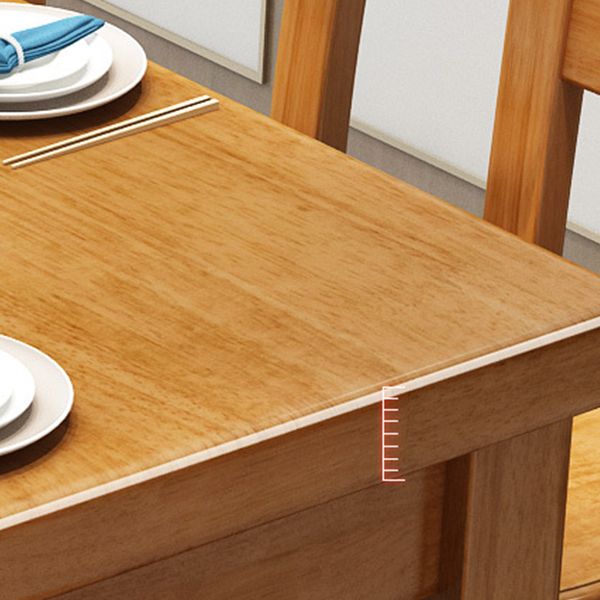 Rubberwood Solid Wood Dining Table Contemporary Dining Table Clearhalo 'Dining Tables & Seating' 'Dining Tables' 'dining_table' 'furn' 'furn_dining_table' 'Furniture' 'Kitchen & Dining Furniture' 1200x1200_9a3dabaa-3994-4da8-82a5-53c96e59c7de