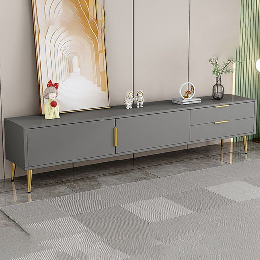 Glam Engineered Wood TV Stand Console Enclosed Storage TV Console Clearhalo 'furn' 'furn_tv_stands_entertainment_centers' 'Furniture' 'Living Room Furniture' 'TV Stands & Entertainment Centers' 'TV Stands & Media Storage Furniture' 'tv_stands_entertainment_centers' 1200x1200_9a3e6c0f-992c-4421-8b84-0b72da1cf474