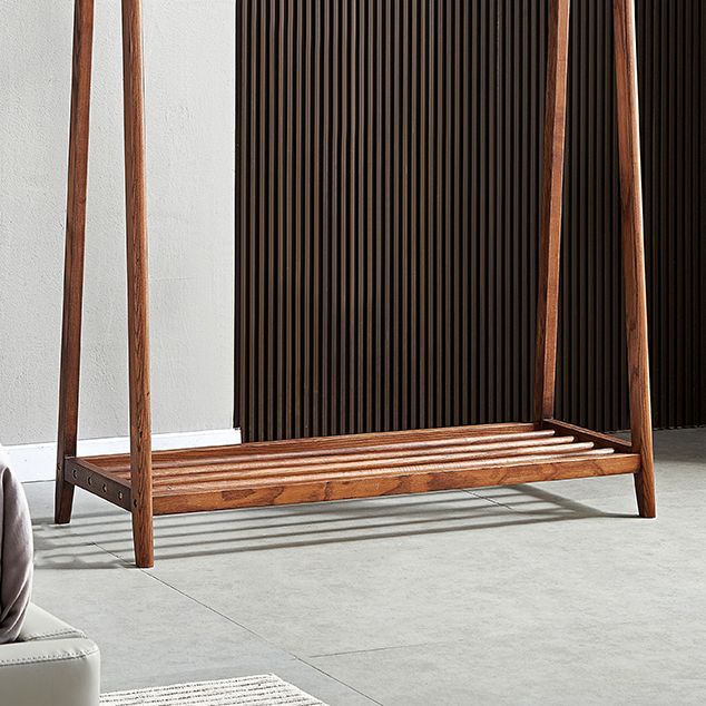 Brown in stile contemporaneo armadio cenere di cenere armadio aperto con asta di abbigliamento