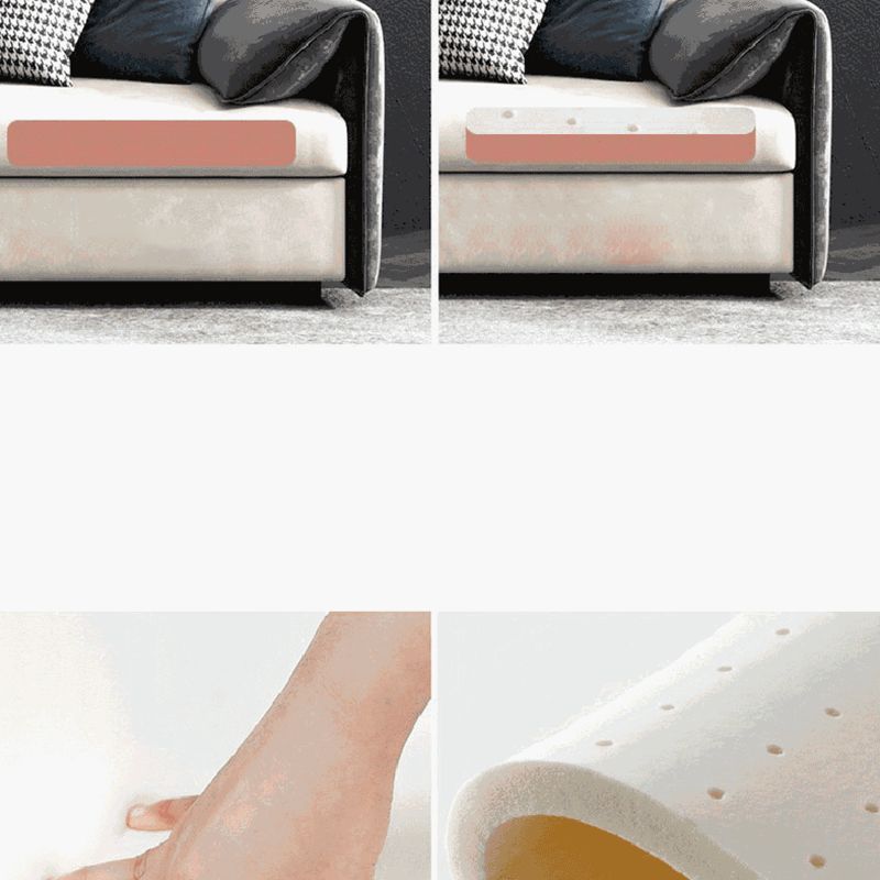 Pilo-coussin en faux cuir contemporain canapé-lit pour le salon