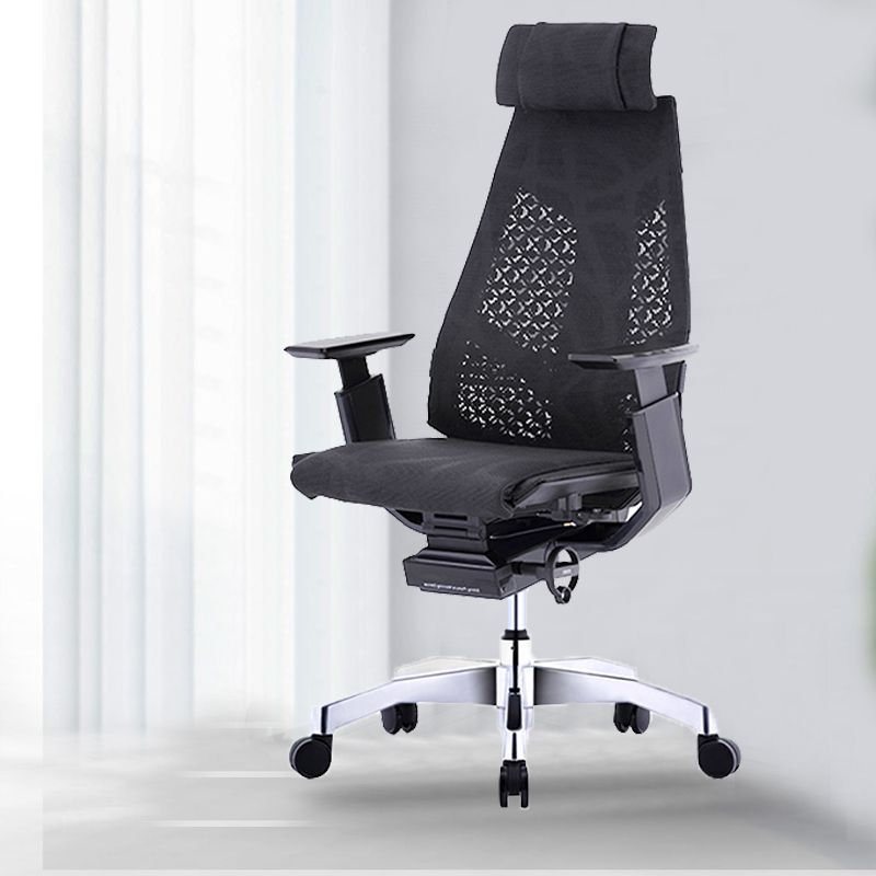 Modern Office Chair Adjustable Seat Height Arms Included Swivel Chair with Wheels Clearhalo 'furn' 'furn_office_chair' 'Furniture' 'Office Chairs' 'Office Furniture' 'office_chair' 1200x1200_9a41cccf-014d-4b5c-a7f3-42c2d6109744