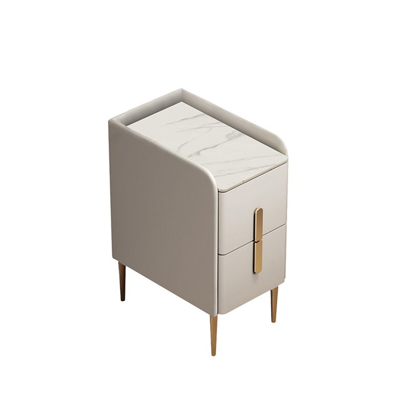 Steinbett Nachttisch Klassiker Glam -Nachtschrank für Schlafzimmer