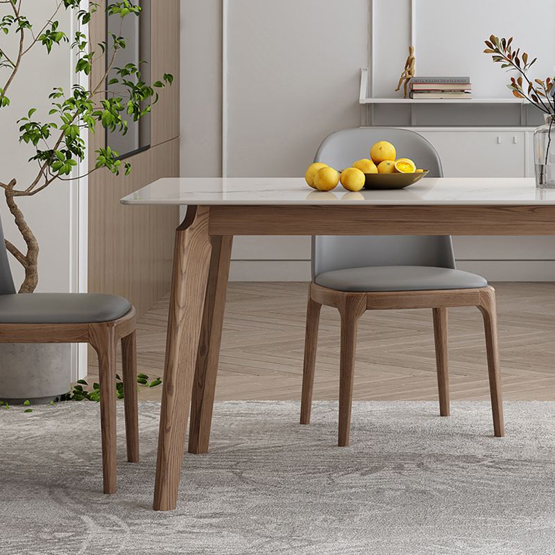 Industrial Sintered Stone Top Dining Table Rectangle Kitchen Dining Table with 4 Legs Base Clearhalo ' dining_table' 'Dining Tables & Seating' 'Dining Tables' 'furn' 'furn_dining_table' 'Furniture' 'furniture_dining_table' 'Kitchen & Dining Furniture' 'kitchen&dining_furn' 'kitchen' 'kitchen_dining_table' 1200x1200_9a42a2fe-1326-4b98-ad6e-baea8a963c85
