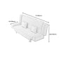 29.53"H Linen Armless Convertible Sleeper Sofa Bed for Living Room Clearhalo 'furn' 'furn_sofas' 'Furniture' 'furniture_sofas' 'kitchen' 'kitchen_sofas' 'Living Room Furniture' 'Sofa' 'sofas' 1200x1200_9a4418de-1e84-4c4c-848a-0d1fec1ac823