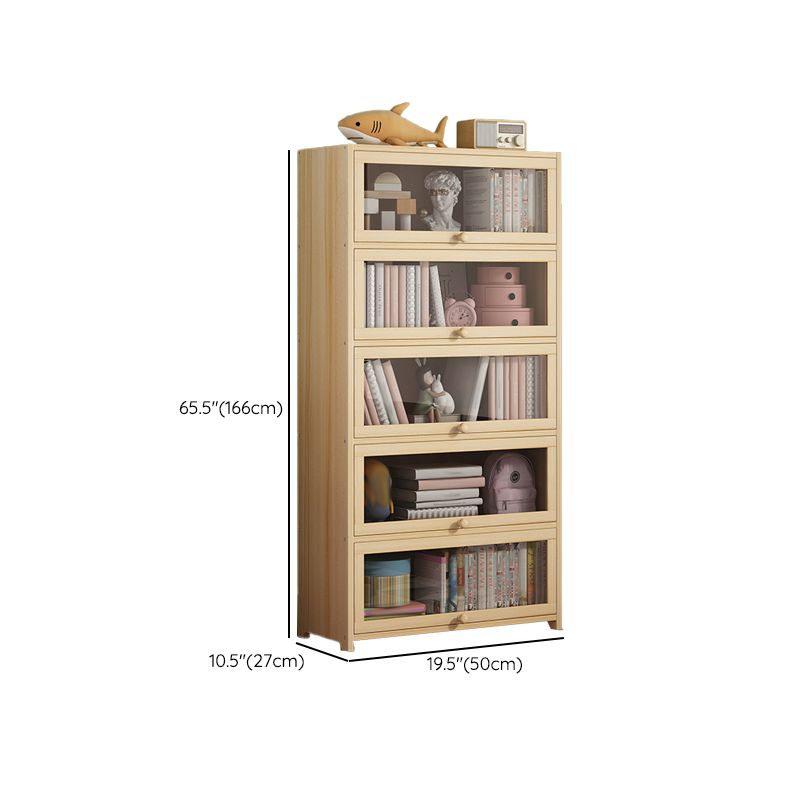 Contemporary Bookshelf Standard Wooden Closed Back Bookcase with Shelves Clearhalo 'Bookcases' 'furn' 'furn_bookcases' 'Furniture' 'Office Furniture' 1200x1200_9a46b0cb-a2f3-4e3e-b362-6aef3afe4d7e