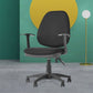 Modern Black Swivel Computer Chair Fixed Arms Height-adjustable Office Chair Clearhalo 'furn' 'furn_office_chair' 'Furniture' 'Office Chairs' 'Office Furniture' 'office_chair' 1200x1200_9a46b71d-a5e0-4451-8d52-a3ad96e78804