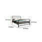 Industrial Iron Bed with Rectangle Headboard and Metal Legs in Black Clearhalo 'Bedroom Furniture' 'Beds' 'furn' 'furn_beds' 'Furniture' 1200x1200_9a47e176-792e-47d5-b8d4-05e7cc31bf23