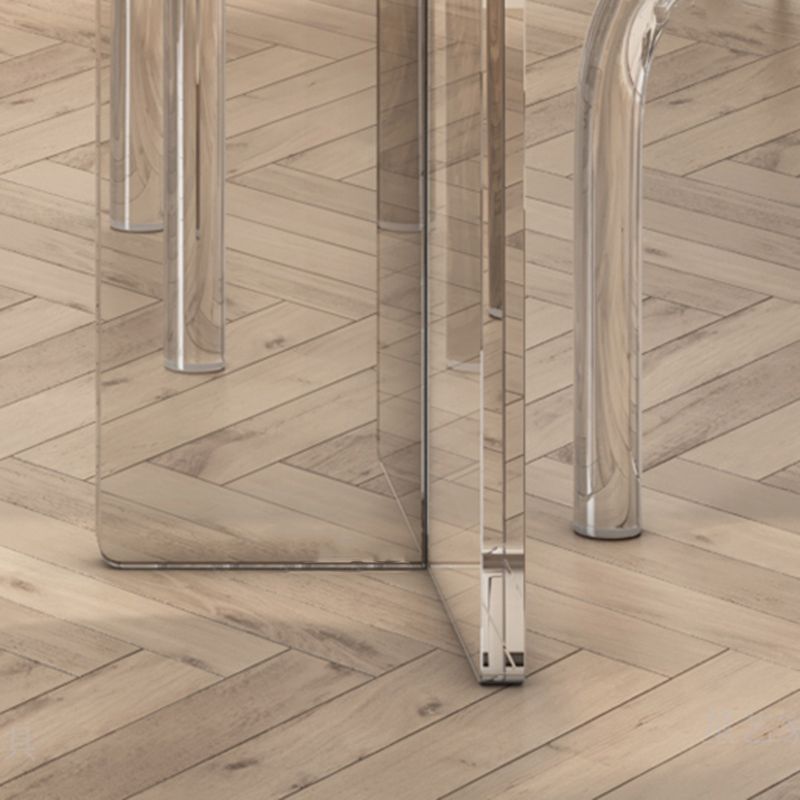 Modern Style 1/2/5/7 Pieces Dining Chairs Set Stone Rectangle Furniture in White