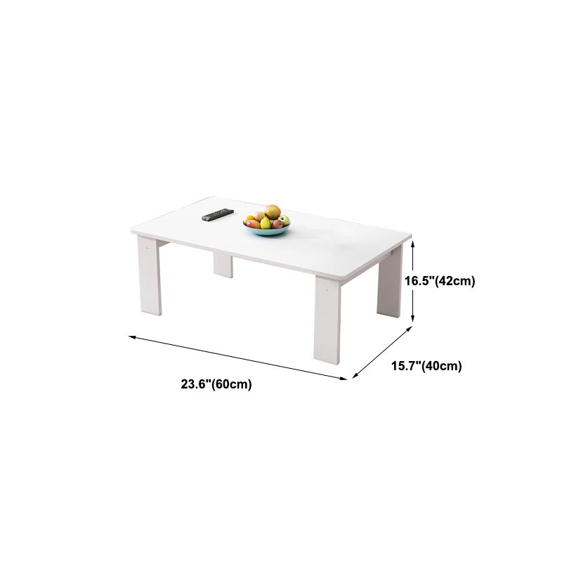 Solid Wood Coffee Table Rectangle Coffee Table for Living Room