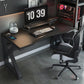 Industrial Rectangular Gaming Desk Wood Writing Desk for Home