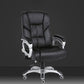 Chaise de direction moderne à bras rembourrés, chaise de direction noire pour bureau