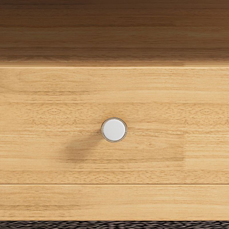 18.11"H TV Stand Contemporary Style Solid Wood TV Console with 2 Drawers Clearhalo 'furn' 'furn_tv_stands_entertainment_centers' 'Furniture' 'Living Room Furniture' 'TV Stands & Entertainment Centers' 'TV Stands & Media Storage Furniture' 'tv_stands_entertainment_centers' 1200x1200_9a4cdf0c-0688-443d-b48c-5ad3142fd85e