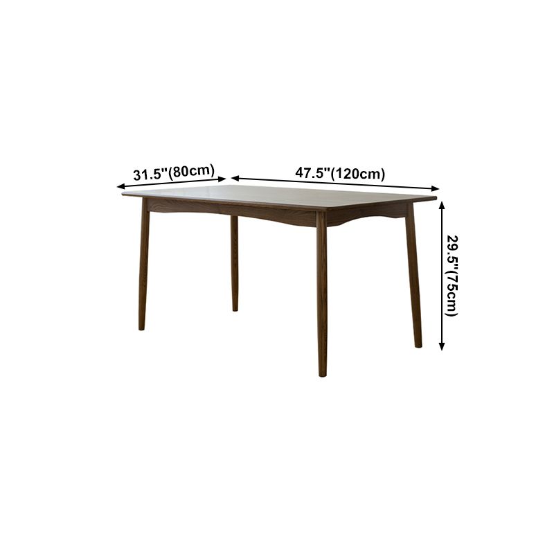 Modern Ash Wood Table in Walnut for Restaurant Rectangle Dining Table with 4 Legs Clearhalo ' dining_table' 'Dining Tables & Seating' 'Dining Tables' 'furn' 'furn_dining_table' 'Furniture' 'furniture_dining_table' 'Kitchen & Dining Furniture' 'kitchen&dining_furn' 'kitchen' 'kitchen_dining_table' 1200x1200_9a4d7ee7-84c0-480a-9c35-8329b738ab40