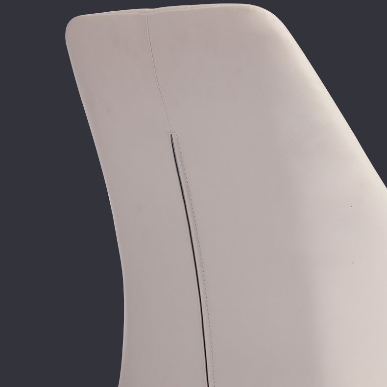 Scandinavian Style Leather Dining Chairs Solid Back Armless Dining Chairs for Kitchen (Set of 2) Clearhalo ' kitchen&dining_furn' 'Dining Chairs' 'Dining Tables & Seating' 'dining_chair' 'furn' 'furn_dining_chair' 'Furniture' 'furniture_dining_chair' 'Kitchen & Dining Furniture' 'kitchen' 1200x1200_9a4e0d76-3428-4eb8-afa1-b4e1abb60882