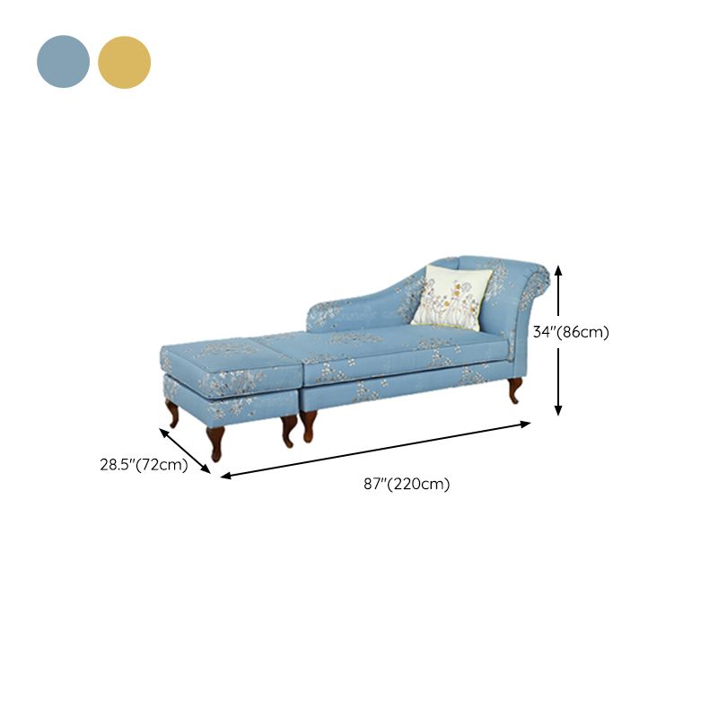 Living Room Upholstered Chaise Modern Style Rolled Arms Chaise Clearhalo 'Chairs & Seating' 'Chaise Lounge' 'chaise_lounge' 'furn' 'furn_chaise_lounge' 'Furniture' 'Living Room Furniture' 1200x1200_9a517343-0ddd-4cfd-b61b-839b0b46d80d