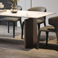 Industriële eetkamertafel van gesinterd steen Rechthoektafel met metalen poten