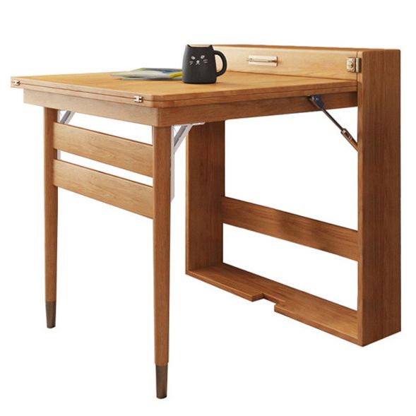 60'' Foldable Ash Wood Dining Table Medieval Modern Rectangle Table with 3 Legs Clearhalo ' dining_table' 'Dining Tables & Seating' 'Dining Tables' 'furn' 'furn_dining_table' 'Furniture' 'furniture_dining_table' 'Kitchen & Dining Furniture' 'kitchen&dining_furn' 'kitchen' 'kitchen_dining_table' 1200x1200_9a5a4d3a-1037-45d3-8340-3addc241093b