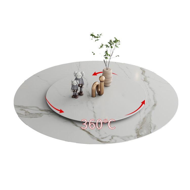 Modern Home Sintered Stone Table Round Pedestal Dining Table Clearhalo 'Dining Tables & Seating' 'Dining Tables' 'dining_table' 'furn' 'furn_dining_table' 'Furniture' 'furniture_dining_table' 'Kitchen & Dining Furniture' 1200x1200_9a5accd7-d6e8-4959-933f-afde5e121192