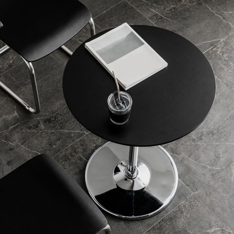 Tavolo da goccia di piedistallo contemporaneo tavolo laterale rotondo per soggiorno