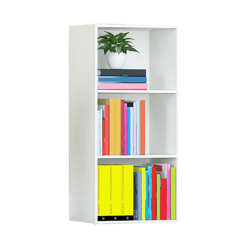 Modern Engineered Wood Bookcase Standard Closed Back Bookshelf