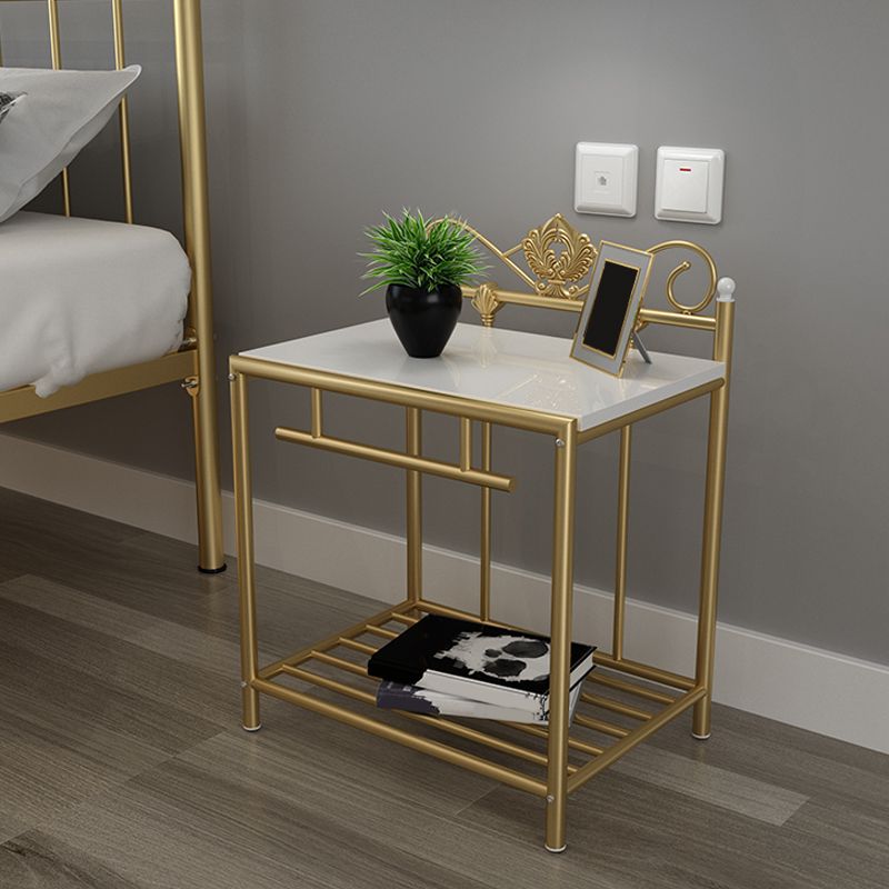 Armoire de chevet industrielle ouverte de table de table de table de rangement ouvert pour chambre à coucher