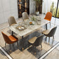 Sintered Stone Top Dining Table Metal Base Table for Dining Room Clearhalo 'Dining Tables & Seating' 'Dining Tables' 'dining_table' 'furn' 'furn_dining_table' 'Furniture' 'Kitchen & Dining Furniture' 1200x1200_9a5dce98-8243-4e0d-a8ae-71f058d047fa