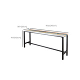 Rechthoekstaaftafel Set 1/5 stukken vaste houten aanrecht tafel met ladder achterste krukken