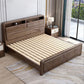 Traditional Wood Standard Bed Espresso Bed Frame with Headboard