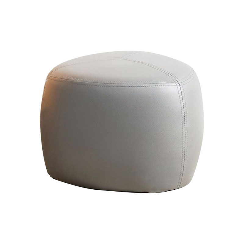 Modern Pouf Ottoman Faux Leather Upholstered Solid Color Triangle Shape Ottoman Clearhalo 'furn' 'furn_ottomans_poufs' 'Furniture' 'Living Room Furniture' 'Ottomans & Poufs' 'ottomans_poufs' 1200x1200_9a5f274e-f99b-4f33-a295-4dcd6b29b5d6