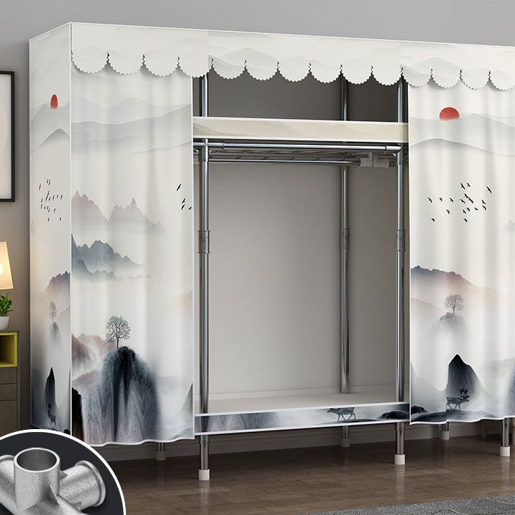 Armadio di guardaroba in acciaio in stile contemporaneo per la casa