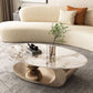 Stone Oval Contemporary Coffee Table Single Pedestal Coffee Table Clearhalo 'Coffee & Accent Tables' 'Coffee Tables' 'coffee_tables' 'furn' 'furn_coffee_tables' 'Furniture' 'Living Room Furniture' 1200x1200_9a631b3d-e3f8-4627-9b09-aa35ed19259b