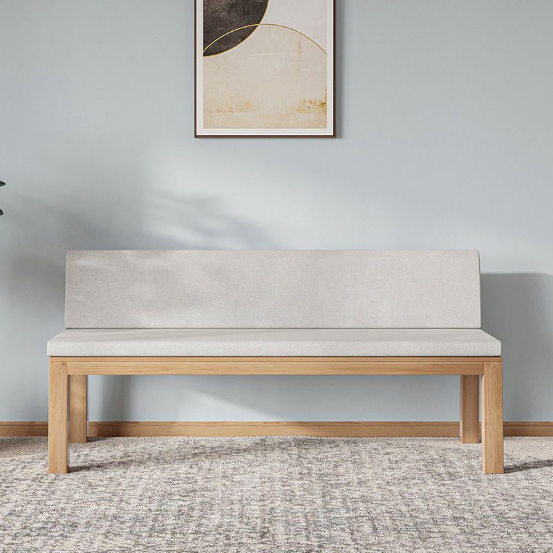 Testino in tessuto di divano moderno a braccia moderno con accenti in legno