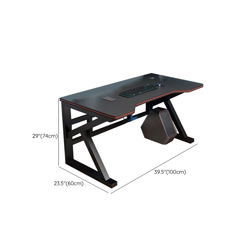 Escritorio de escritura de madera y acero artificiales escritorio de computadora industrial para dormitorio