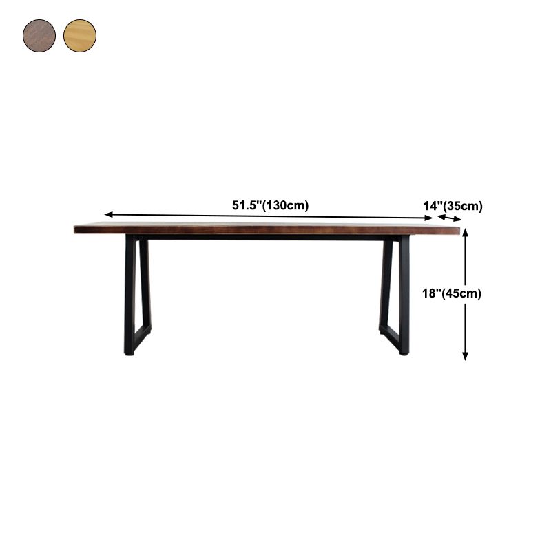 Rectangle 13.8" Wide Entryway Bench Modern Wood Seating Bench Clearhalo 'Benches' 'Chairs & Seating' 'furn' 'furn_benches' 'Furniture' 'Living Room Furniture' 1200x1200_9a65be6f-1b70-4c89-9bad-1d4c9a604197