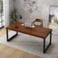 Industrieel vast hout schrijfde bureau Sled Base rechthoekige kantoorbureau