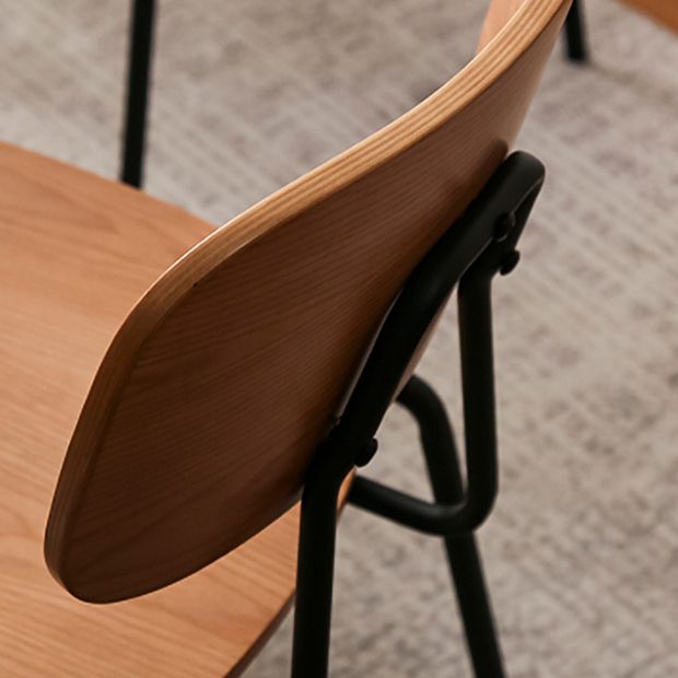 Industrial Metal Side Chair Open Back Stackable Dining Chair with Black Legs Clearhalo ' kitchen&dining_furn' 'Dining Chairs' 'Dining Tables & Seating' 'dining_chair' 'furn' 'furn_dining_chair' 'Furniture' 'furniture_dining_chair' 'Kitchen & Dining Furniture' 'kitchen' 1200x1200_9a686953-ad46-4387-a92b-fd2a4901370f