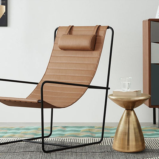 Living Room Side Table Mid-Century Round Pedestal Iron End Table