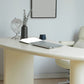 Irregular Shaped Office Laptop Table Wood Writing Desk in White/Black