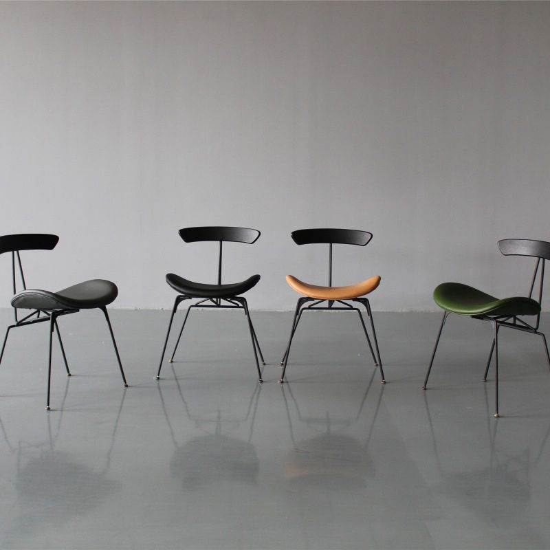 Contemporary Metal Kitchen Dining Rooms Chair Open Back Side Chairs Sets Clearhalo ' kitchen&dining_furn' 'Dining Chairs' 'Dining Tables & Seating' 'dining_chair' 'furn' 'furn_dining_chair' 'Furniture' 'furniture_dining_chair' 'Kitchen & Dining Furniture' 'kitchen' 1200x1200_9a6a2551-9928-48a1-b218-364028260060